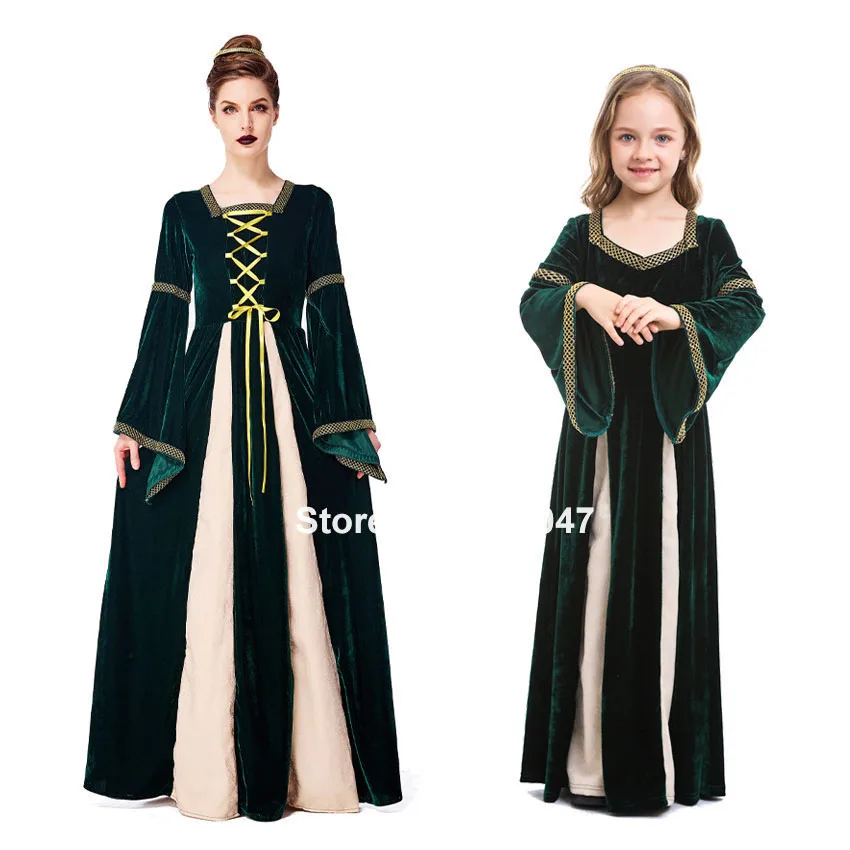 Green Elegant Long Propm Party Dress for Women Medieval Cosplay Costumes Halloween Renaissance Family Kids Girls Long Gown
Green Elegant Long Propm Party Dress for Women Medieval Cosplay Costumes Halloween Renaissance Family Kids Girls Long Gown