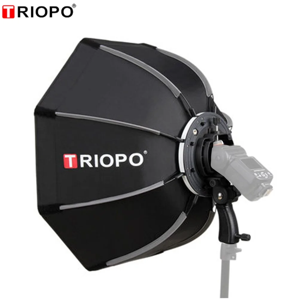 TRIOPO 55 см 65 90 120 складной восьмиугольный софтбокс-зонт держатель кронштейн