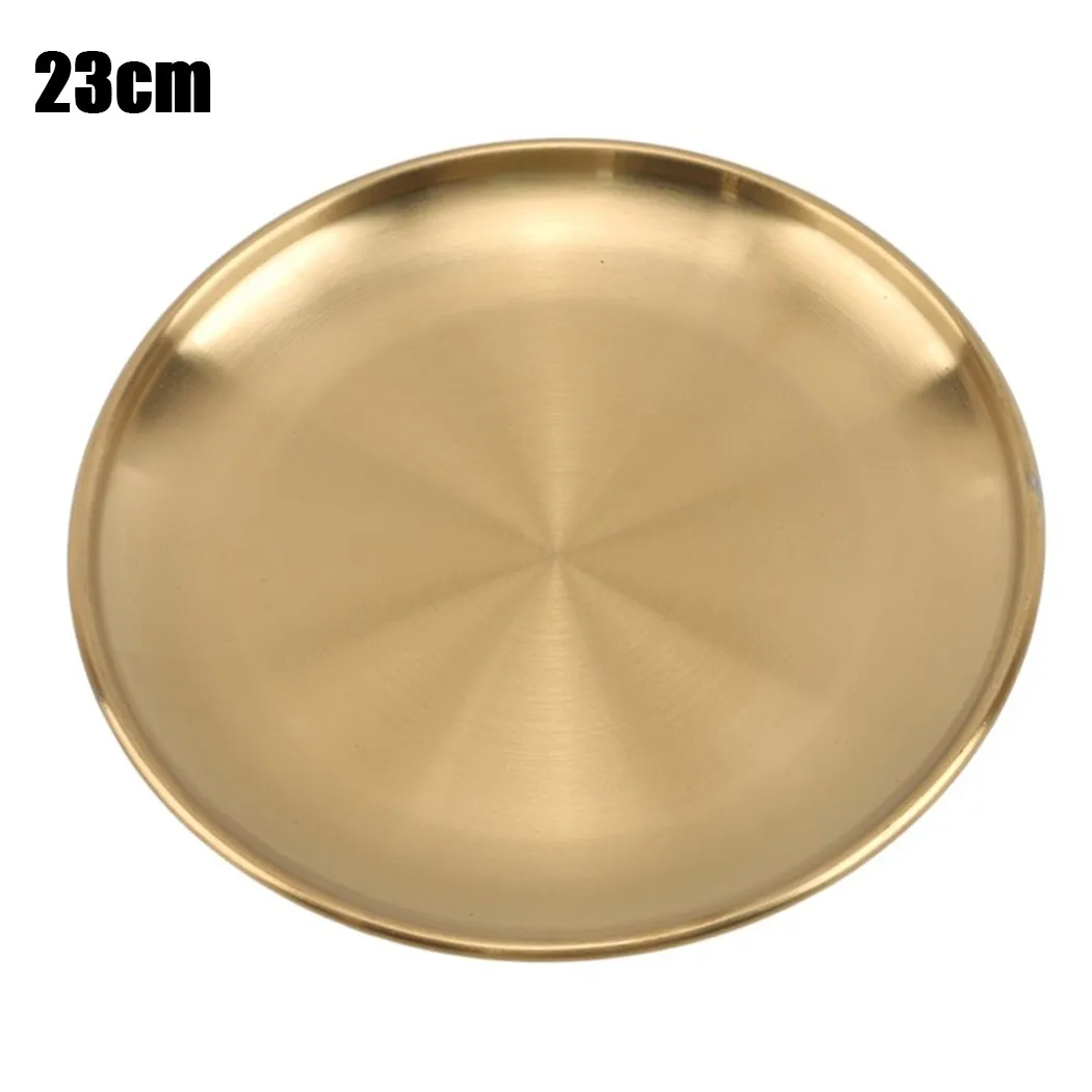 Dinner Plates Northern Europe Gold Color Stainless Retro Steel Plate Fruit Dish Cake Dessert Plates Home Decor Tableware
Dinner Plates Northern Europe Gold Color Stainless Retro Steel Plate Fruit Dish Cake Dessert Plates Home Decor Tableware