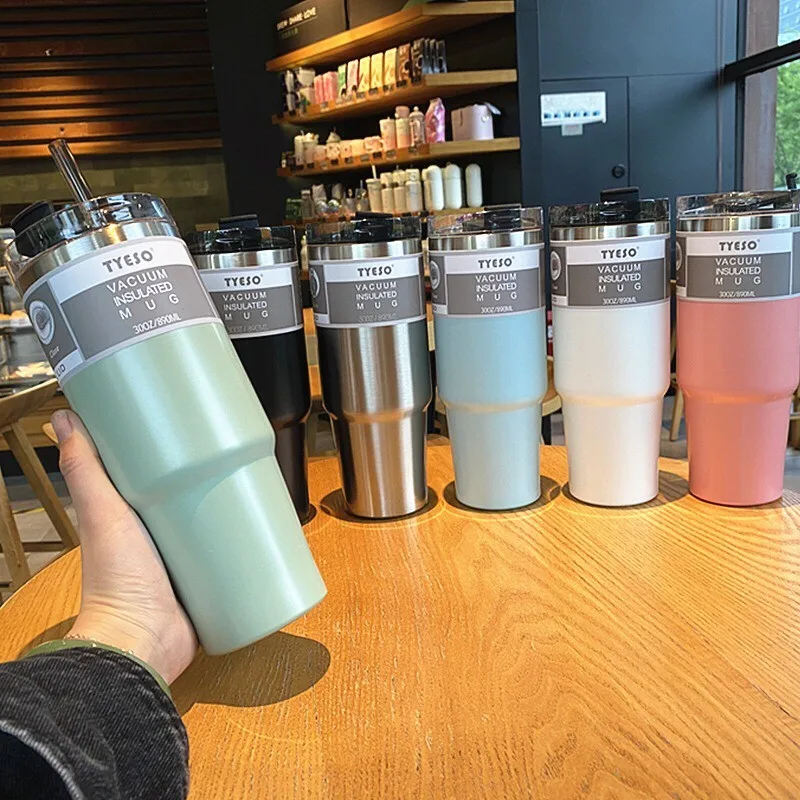 890ml Ice Tyrant Car Mug 30oz Coffee Cup Stainless Steel Straw Thermos Mug With Lid And Straw Travel Coffee Mug
890ml Ice Tyrant Car Mug 30oz Coffee Cup Stainless Steel Straw Thermos Mug With Lid And Straw Travel Coffee Mug