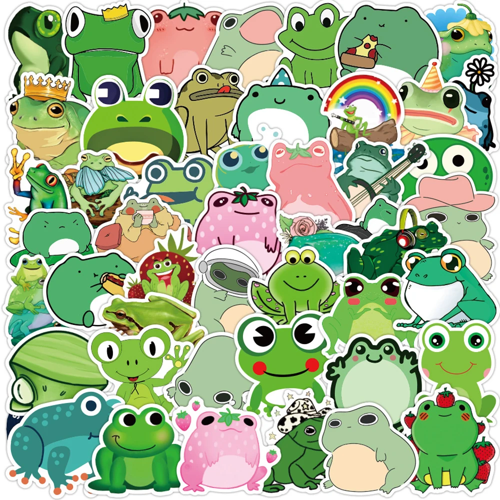 10/30/50PCS Kawaii Cute Frog Stickers Aesthetic Laptop Phone Water Bottle Waterproof DIY Graffiti Decal Sticker Packs Kid Toy
10/30/50PCS Kawaii Cute Frog Stickers Aesthetic Laptop Phone Water Bottle Waterproof DIY Graffiti Decal Sticker Packs Kid Toy