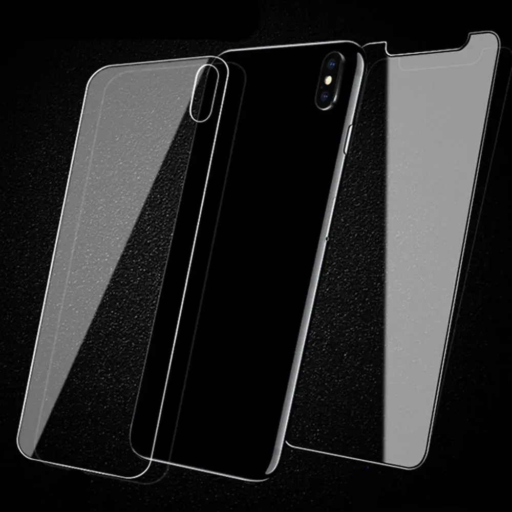HD Anti-reflective Front Rear Tempered Glass Protective Film Cover for iPhone 7 8 Plus X XR XS Max
HD Anti-reflective Front Rear Tempered Glass Protective Film Cover for iPhone 7 8 Plus X XR XS Max