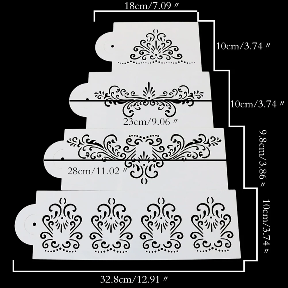 4PCS/Set Hot Stencil Elegant Flowers Fondant Cake Mold Cake Mold Decorating Tools New
4PCS/Set Hot Stencil Elegant Flowers Fondant Cake Mold Cake Mold Decorating Tools New