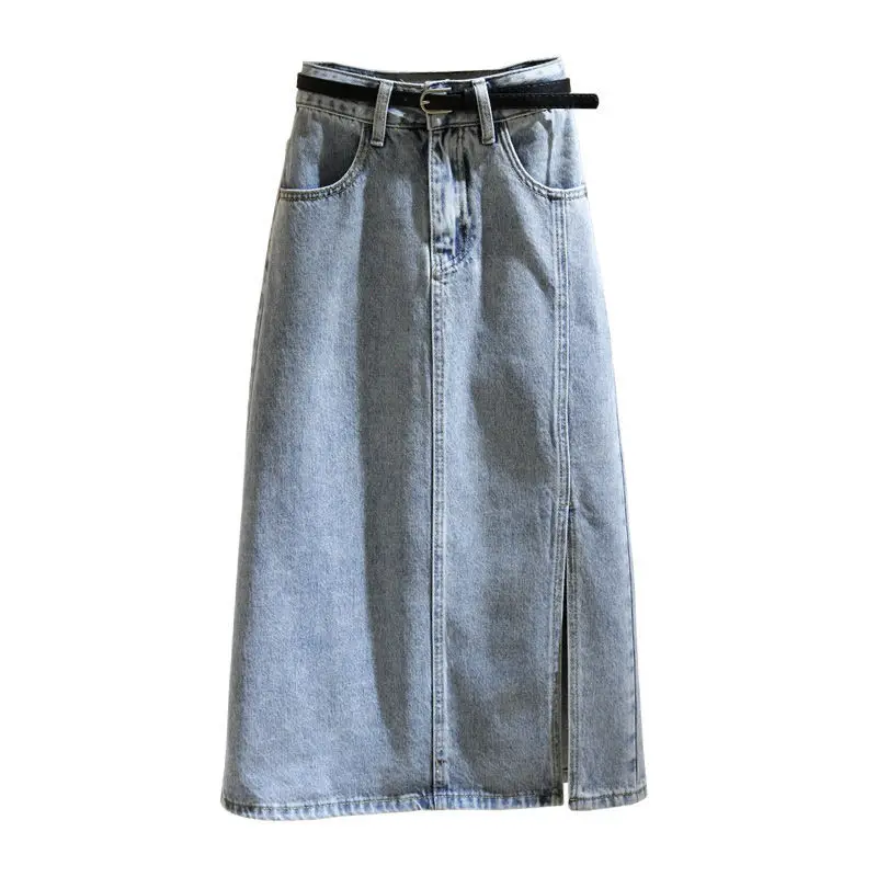 Light Blue High Waist Denim Women's Mid Length 2021 Summer New Slim Split Buttock A-line Skirt Harajuku
Light Blue High Waist Denim Women's Mid Length 2021 Summer New Slim Split Buttock A-line Skirt Harajuku
