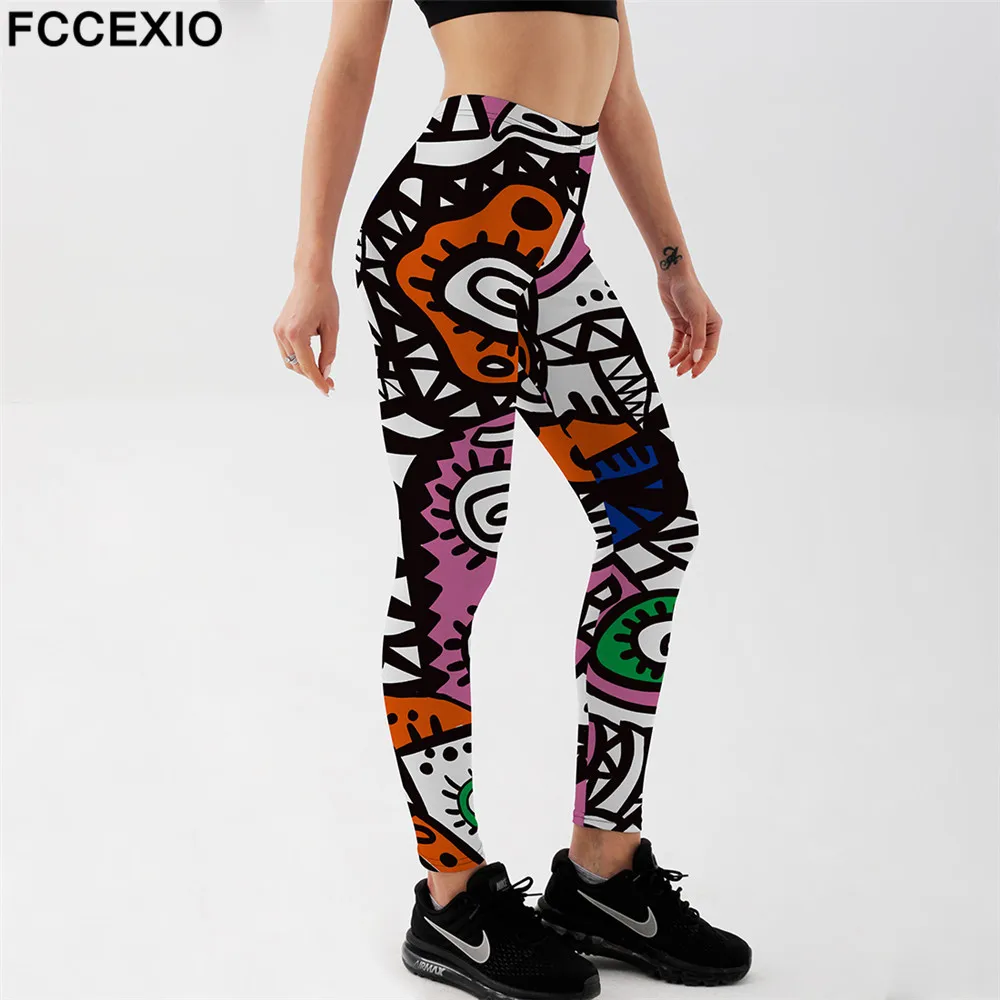 FCCEXIO граффити дизайн фитнес женские тренировки Леггинсы модные забавные глаза принт эластичные пуш-ап лосины длинные брюки
FCCEXIO граффити дизайн фитнес женские тренировки Леггинсы модные забавные глаза принт эластичные пуш-ап лосины длинные брюки