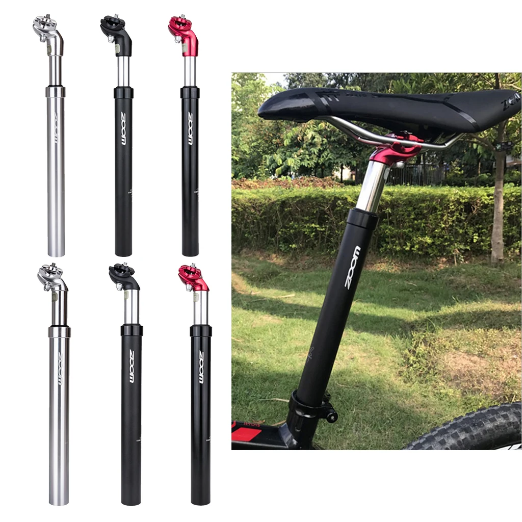 350mm Seat Post Suspension with Built in Spring Coil for Moutain Road Bike 27.2mm/31.6mm, 6061 Alluminium Alloy
350mm Seat Post Suspension with Built in Spring Coil for Moutain Road Bike 27.2mm/31.6mm, 6061 Alluminium Alloy