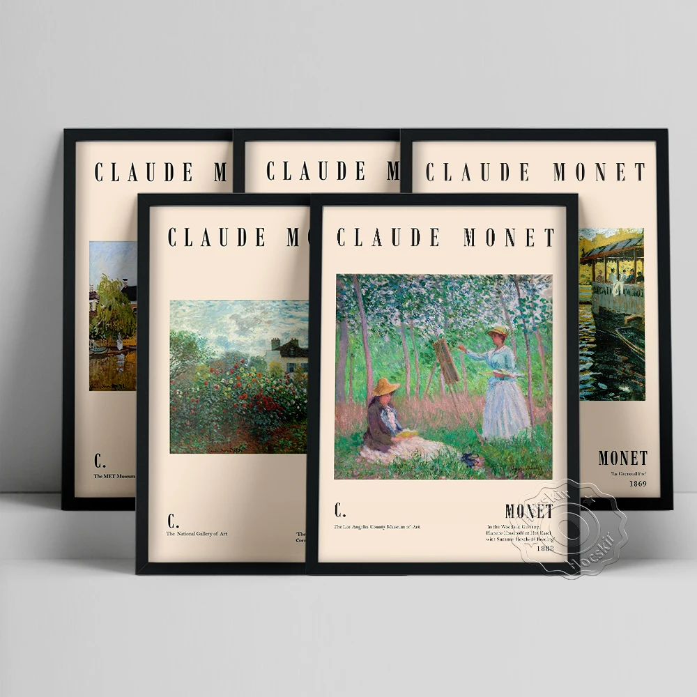 Claude Monet Exhibition Poster, Houses On The Achterzaan Oil Painting, Monet Nature Scenery Still Life Print, Vintage Wall Decor
Claude Monet Exhibition Poster, Houses On The Achterzaan Oil Painting, Monet Nature Scenery Still Life Print, Vintage Wall Decor