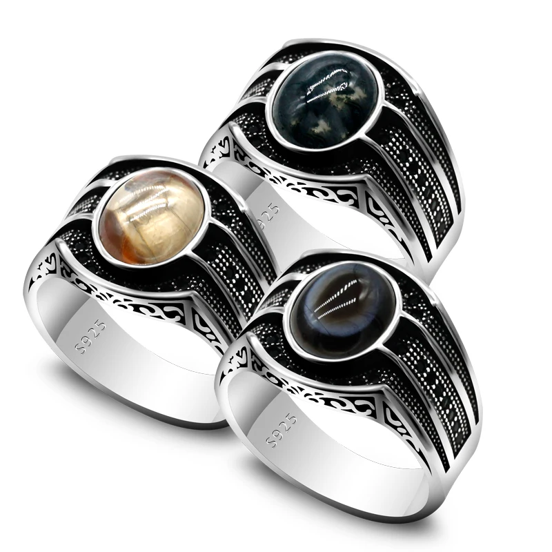 Genuine 925 Sterling Silver Vintage Men's Ring With Cubic Zircon and Agate Punk Men's Ring Handmade Precious Jewelry Gift
Genuine 925 Sterling Silver Vintage Men's Ring With Cubic Zircon and Agate Punk Men's Ring Handmade Precious Jewelry Gift