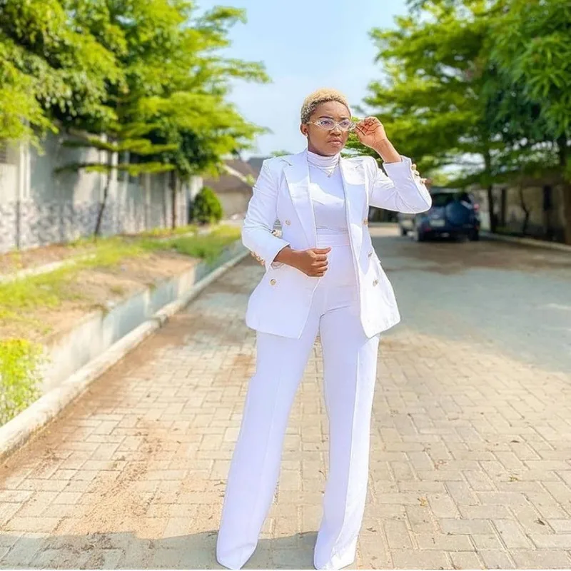 2021 New Women's Two Piece Business Formal Attire Pant Suits Office Lady Double-Breasted Buttons Blazer Pants Sets For Women
2021 New Women's Two Piece Business Formal Attire Pant Suits Office Lady Double-Breasted Buttons Blazer Pants Sets For Women