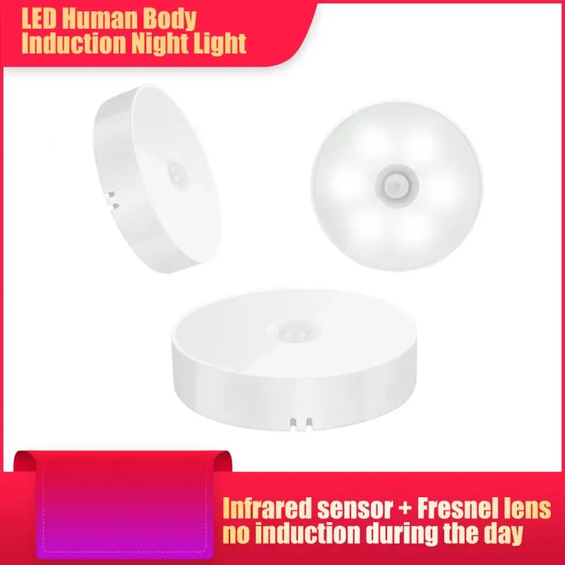 USB Recharge White LED Night Lamp PIR Infrared Sensor Night Light 6Light Bead Cabinet Closet Wall Lamp For Home Bedroom Corridor
USB Recharge White LED Night Lamp PIR Infrared Sensor Night Light 6Light Bead Cabinet Closet Wall Lamp For Home Bedroom Corridor