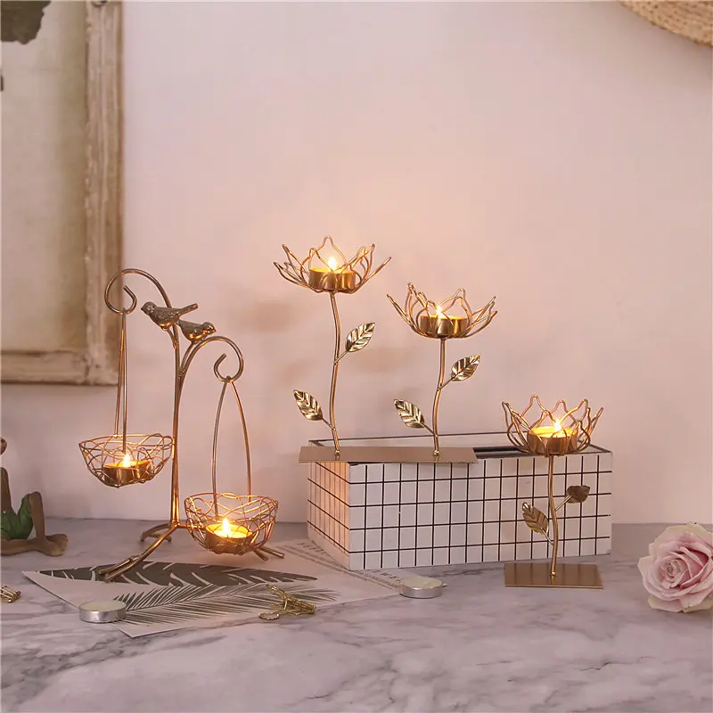 New Nordic Wrought Iron Candlestick Decoration Golden Bird Romantic Decoration Candlestick Desktop Small Decoration Gift
New Nordic Wrought Iron Candlestick Decoration Golden Bird Romantic Decoration Candlestick Desktop Small Decoration Gift