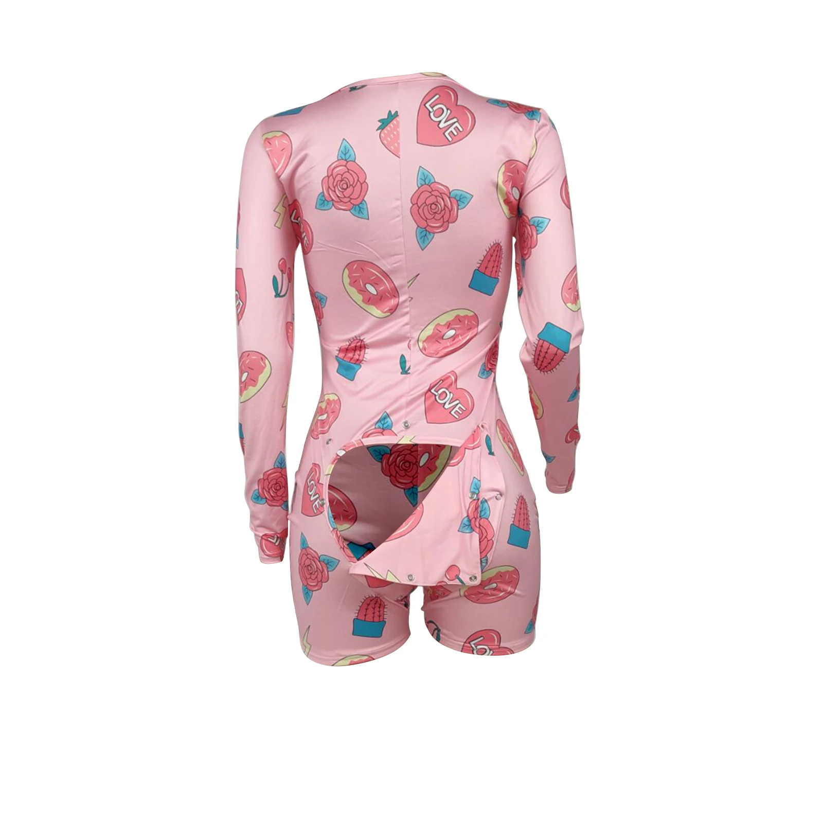 2021 New Fashion Women Casual Close-fitting Bodysuit, Pink Heart/ Leopard Printed Pattern V-neck Long Sleeve One-piece
2021 New Fashion Women Casual Close-fitting Bodysuit, Pink Heart/ Leopard Printed Pattern V-neck Long Sleeve One-piece