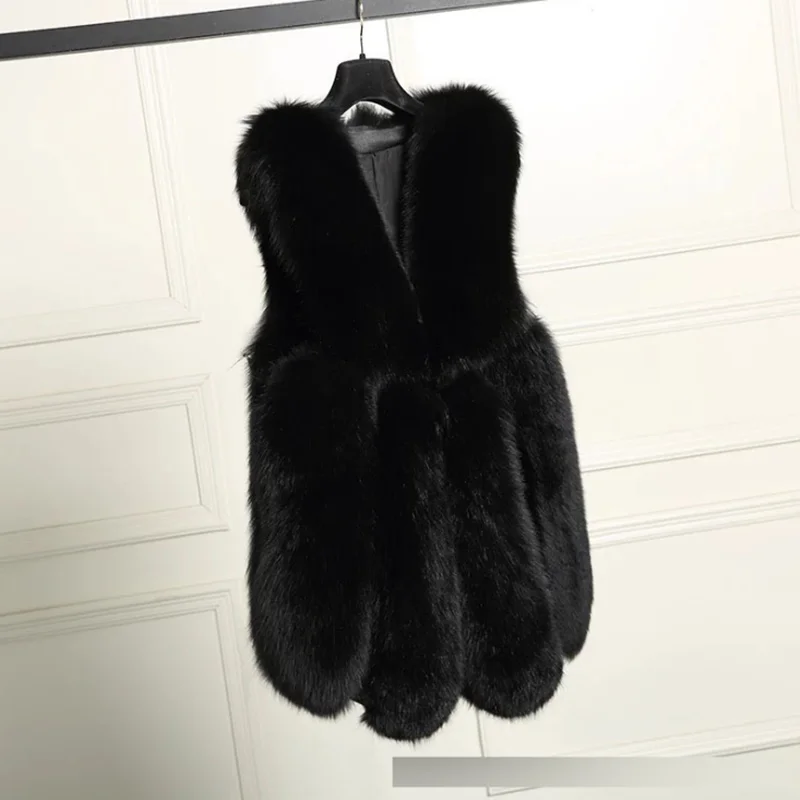 2019 Autumn Winter Sleeveless V Neck Waistcoat Streetwear Coat Women Double-faced Fur Coats Fashion Full Pelt Elegant Jacket
2019 Autumn Winter Sleeveless V Neck Waistcoat Streetwear Coat Women Double-faced Fur Coats Fashion Full Pelt Elegant Jacket