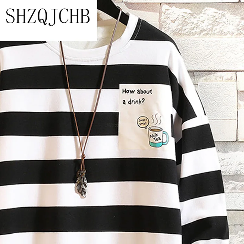 Cotton Men's Striped T-shirt Full Sleeve Mens Summer Tshirts Male Oversized Tee Shirts Casual T Shirt Tee For Man Streetwear
Cotton Men's Striped T-shirt Full Sleeve Mens Summer Tshirts Male Oversized Tee Shirts Casual T Shirt Tee For Man Streetwear