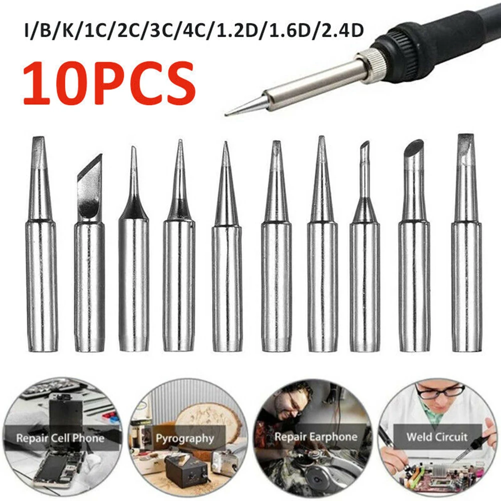 10pcs Soldering Iron Tips 900M-T Solder Screwdriver Iron Tip For Hakko Soldering Welding Head Rework Station Tool
10pcs Soldering Iron Tips 900M-T Solder Screwdriver Iron Tip For Hakko Soldering Welding Head Rework Station Tool