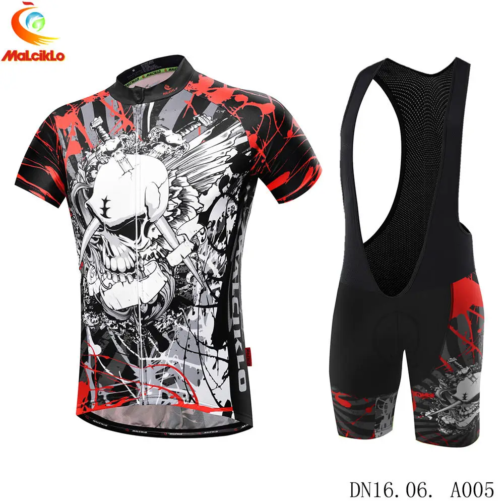 Men's short-sleeved cycling sweatshirt with bib shorts, white and black skull bike suit, breathable 3D cushion, quick-drying
Men's short-sleeved cycling sweatshirt with bib shorts, white and black skull bike suit, breathable 3D cushion, quick-drying