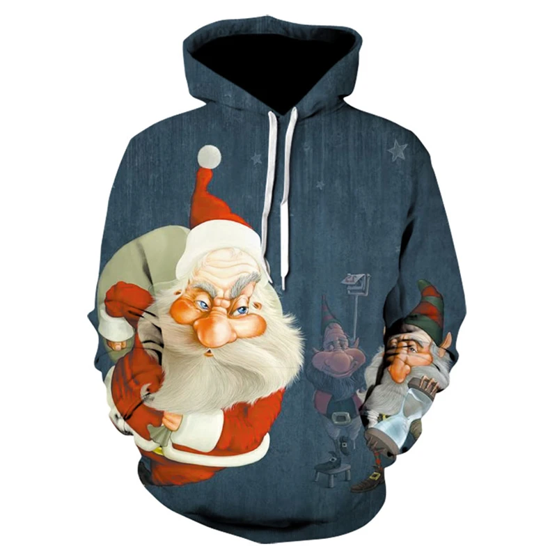 Christmas Santa Claus Men's Hoodie 3D Printing Hooded Sweater Spring and Autumn Fashion Snowman Hooded Pullover Clothing
Christmas Santa Claus Men's Hoodie 3D Printing Hooded Sweater Spring and Autumn Fashion Snowman Hooded Pullover Clothing