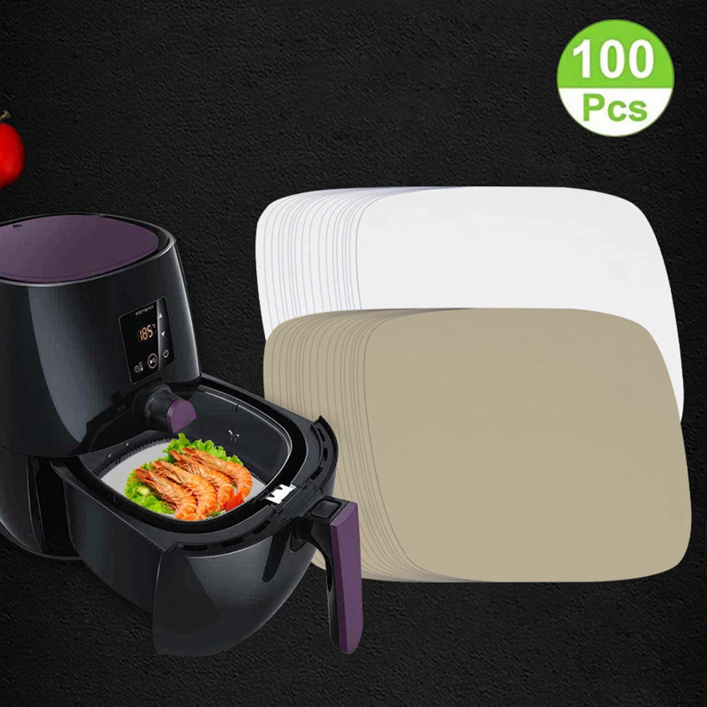 100PCS Air Fryer Non-stick Baking Paper Square Non-porous Silicone Oil Paper Oven Microwave Grill Baking Mat Baking Tools
100PCS Air Fryer Non-stick Baking Paper Square Non-porous Silicone Oil Paper Oven Microwave Grill Baking Mat Baking Tools