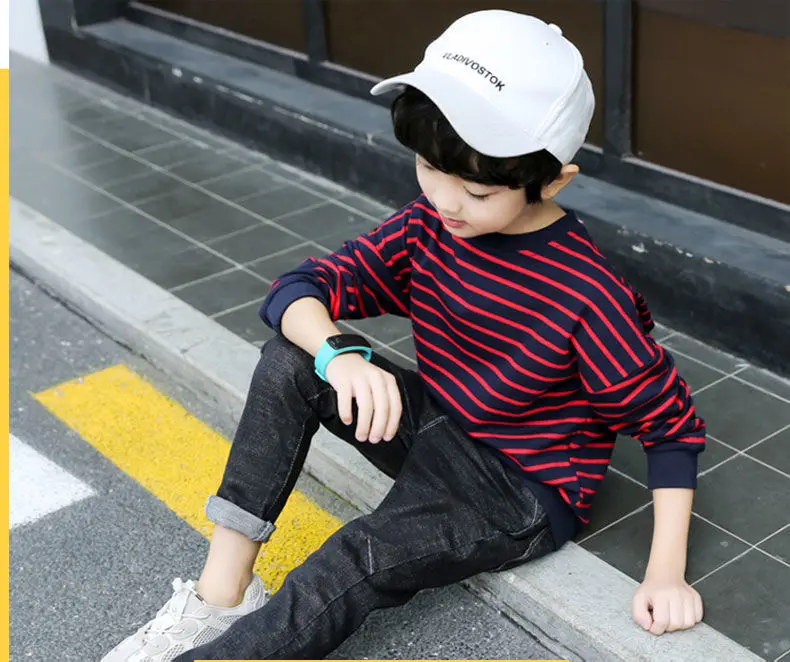 2020 Winter Boys T-shirt Stripe Children Tees Plus Velvet Tops For Kids Long Sleeve Teenager Outerwear 4-12years School Clothing
2020 Winter Boys T-shirt Stripe Children Tees Plus Velvet Tops For Kids Long Sleeve Teenager Outerwear 4-12years School Clothing
