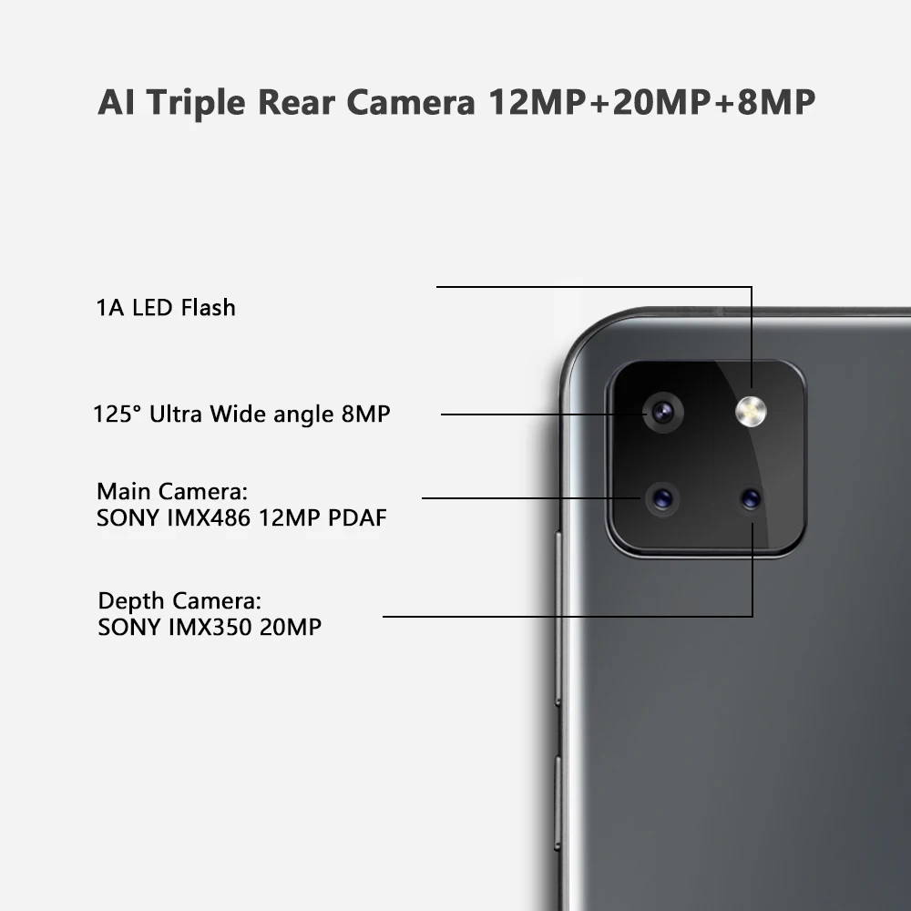 Cubot X20 AI Triple Camera задняя тройная камера 4 Гб + 64 Смартфон 6 3 дюйма FHD двухсторонний