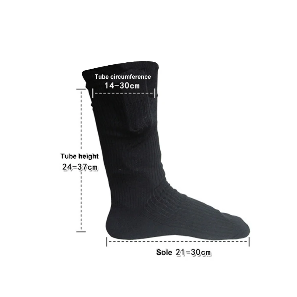 Black Cotton Heated Ski Socks Feet Warmer Heater Comfortable Electric Snowboard Ice Fishing Foot Wear Guard Brace Sportswear
Black Cotton Heated Ski Socks Feet Warmer Heater Comfortable Electric Snowboard Ice Fishing Foot Wear Guard Brace Sportswear