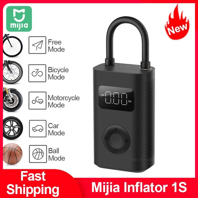Xiaomi Mijia Inflator 1S Car Electrical Air Pump Wireless Electric Air Pump for Car Motorcycle Bicycle Ball Upgrade Version
Xiaomi Mijia Inflator 1S Car Electrical Air Pump Wireless Electric Air Pump for Car Motorcycle Bicycle Ball Upgrade Version