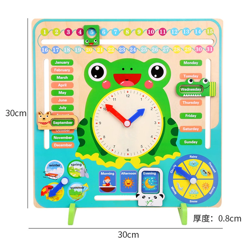 Montessori Wooden Toys Baby Weather Season Calendar Clock Time Cognition Preschool Educational Teaching Aids Toys For Children
Montessori Wooden Toys Baby Weather Season Calendar Clock Time Cognition Preschool Educational Teaching Aids Toys For Children