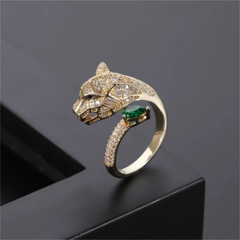 Leopard Head Design Resizable Ring Hip hop Punk Wedding Rings Gold/Silver Color for Women men Jewelry Gifts wholesale
Leopard Head Design Resizable Ring Hip hop Punk Wedding Rings Gold/Silver Color for Women men Jewelry Gifts wholesale