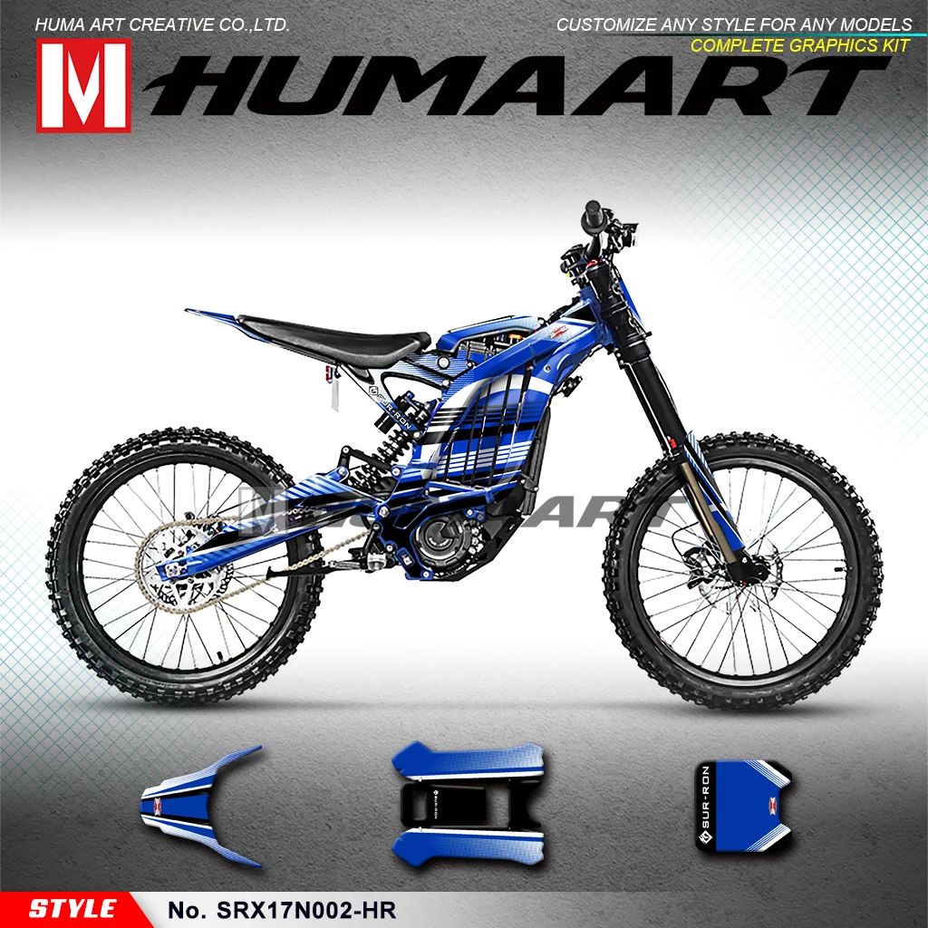 HUMAART Off-road Graphics Custom Vinyl Sticker for Sur-Ron Light Bee X/S Electric Bike(Style No.SRX17N002-HR), Blue
HUMAART Off-road Graphics Custom Vinyl Sticker for Sur-Ron Light Bee X/S Electric Bike(Style No.SRX17N002-HR), Blue