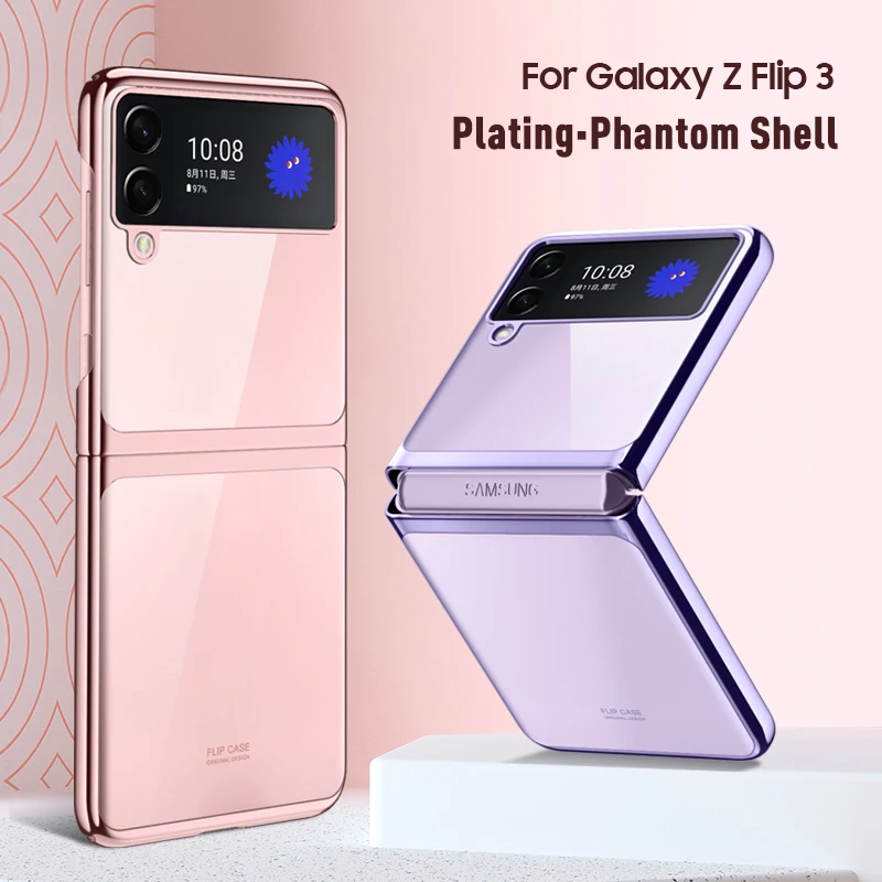 2021 For Samsung Galaxy Z Flip 3 5G Case Luxury Plating Transparent Clear PC Hard Back Cover Capa for Samsung Z Flip3 Case
2021 For Samsung Galaxy Z Flip 3 5G Case Luxury Plating Transparent Clear PC Hard Back Cover Capa for Samsung Z Flip3 Case