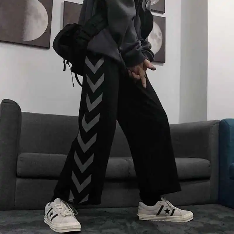 Harajuku Retro Women Pants Printed Elastic Waist Loose Wide Leg Pants Fashion Streetwear Grunge Dark Casual Pants Unisex
Harajuku Retro Women Pants Printed Elastic Waist Loose Wide Leg Pants Fashion Streetwear Grunge Dark Casual Pants Unisex