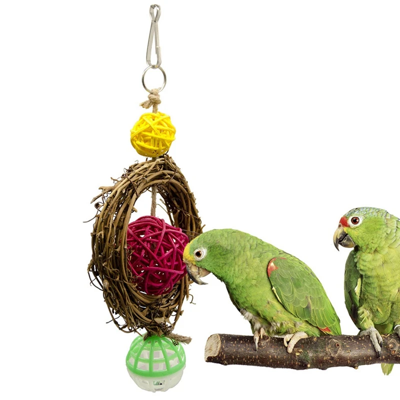 Legendog Random Color Bird Swing Toy Funny Parrot Chewing Perch Bird Chew Toy Parrot Hanging Bell Toy Bird Funny Toy
Legendog Random Color Bird Swing Toy Funny Parrot Chewing Perch Bird Chew Toy Parrot Hanging Bell Toy Bird Funny Toy
