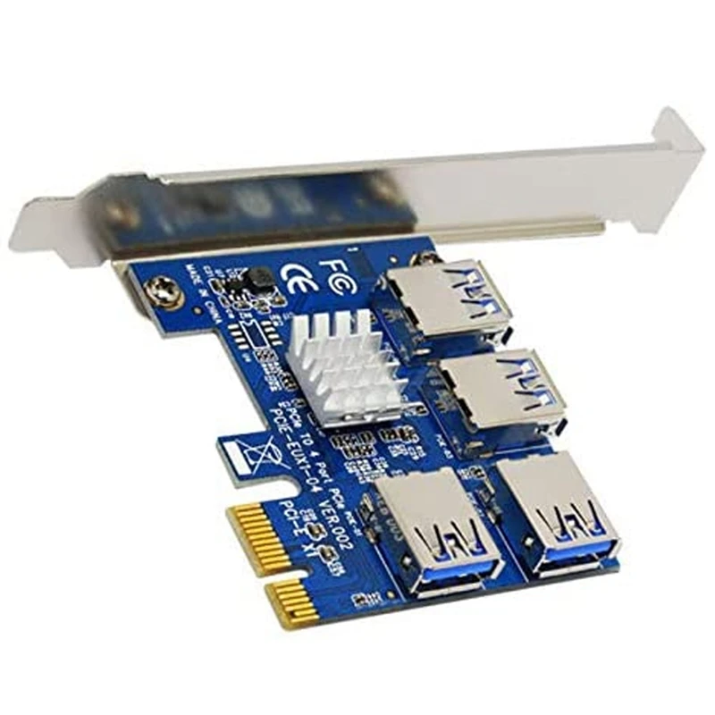 Pcie 1 To 4 Pci-Express 16X Slot Expansion, External 4 Pci-E Usb 3.0 Adapters Suitable for Mining
Pcie 1 To 4 Pci-Express 16X Slot Expansion, External 4 Pci-E Usb 3.0 Adapters Suitable for Mining
