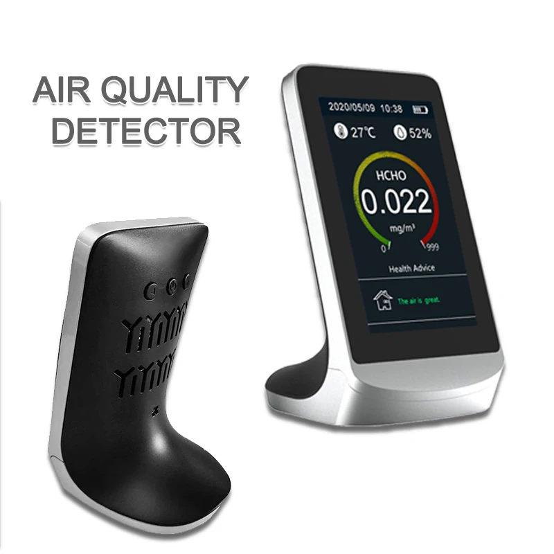 

Multifunctional Air Quality Monitor Analyzer Formaldehyde Detector CO2 PM2.5 TVOC Meter Gas Pollution Sensor Tester Thermometer