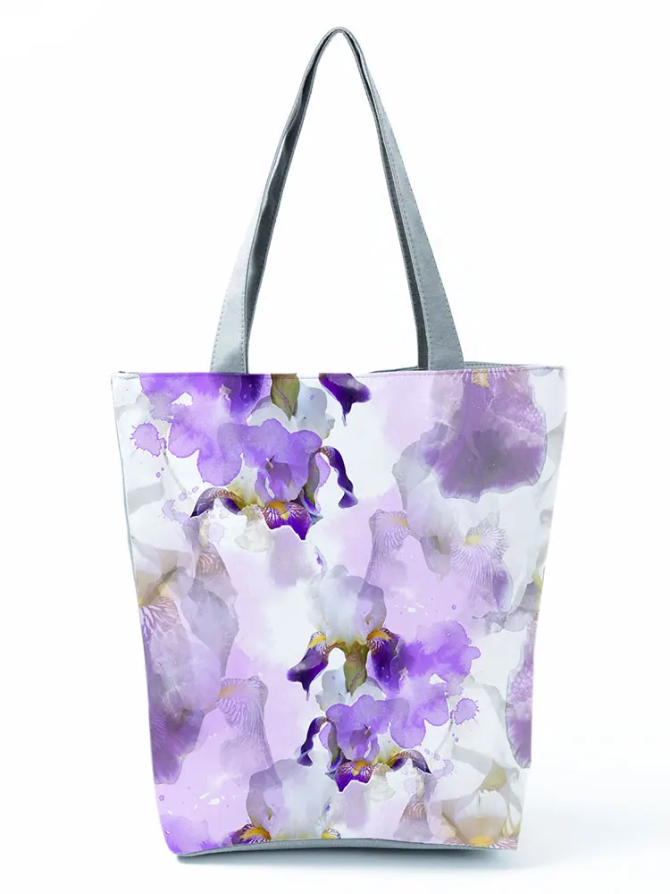 Watercolor Printed Handbag High Capacity Purple Floral Shopping Bag Art Ladies Casual Eco Reusable Shoulder Bag Custom Pattern
Watercolor Printed Handbag High Capacity Purple Floral Shopping Bag Art Ladies Casual Eco Reusable Shoulder Bag Custom Pattern