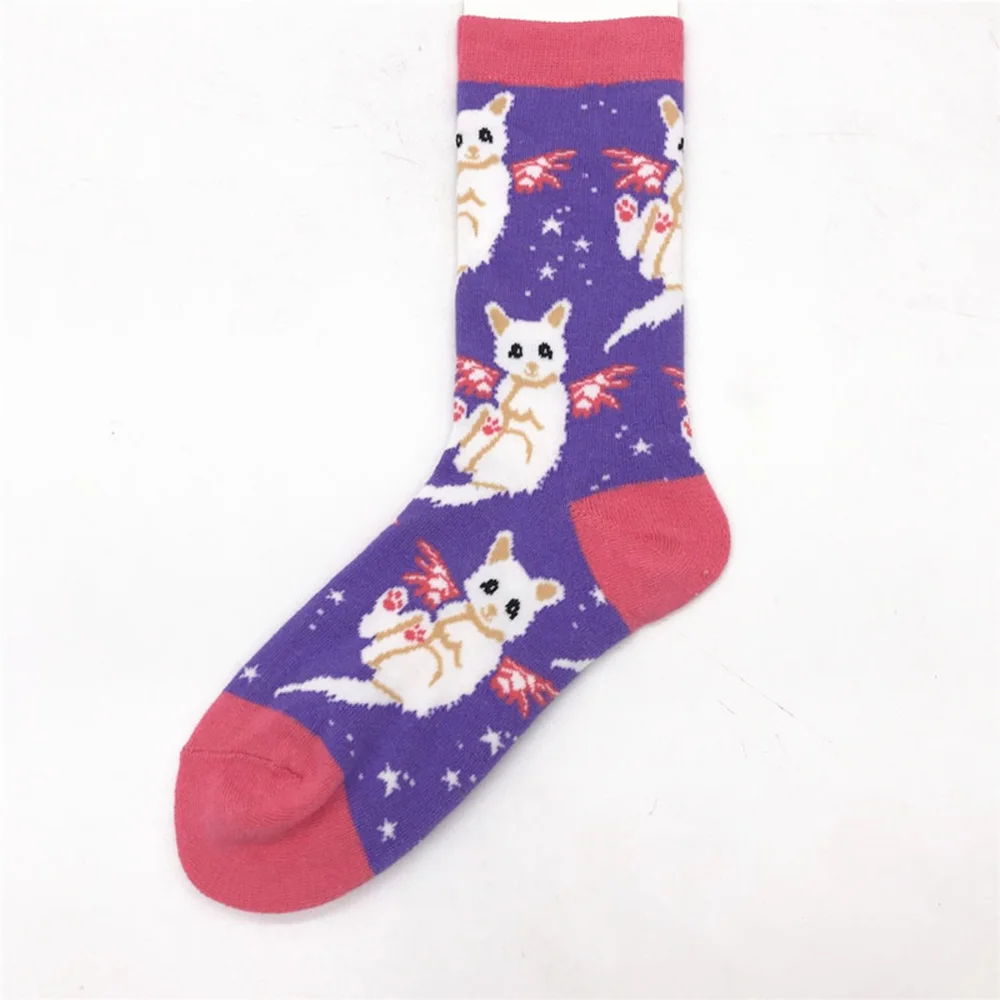 Hot Sale Colorful Women's Cotton Crew Socks Funny Cat Animal Pattern Creative Ladies Novelty Socks For Gifts
Hot Sale Colorful Women's Cotton Crew Socks Funny Cat Animal Pattern Creative Ladies Novelty Socks For Gifts