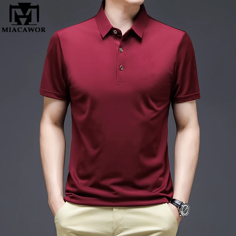 New Summer Short Sleeve Polo Shirt Classic Solid Color Casual Tee Shirts Homme Slim Fit Tops Men Clothing T1026
New Summer Short Sleeve Polo Shirt Classic Solid Color Casual Tee Shirts Homme Slim Fit Tops Men Clothing T1026