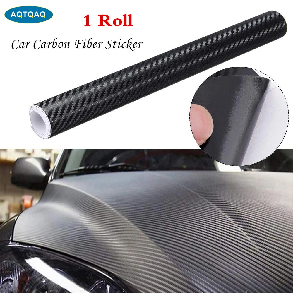 1Pcs Carbon Fiber 3D Black Vinyl Sticker Car DIY Wrap Self-Adhesive Roll Film Sheet Sticker, 127*15cm/127*30cm
1Pcs Carbon Fiber 3D Black Vinyl Sticker Car DIY Wrap Self-Adhesive Roll Film Sheet Sticker, 127*15cm/127*30cm
