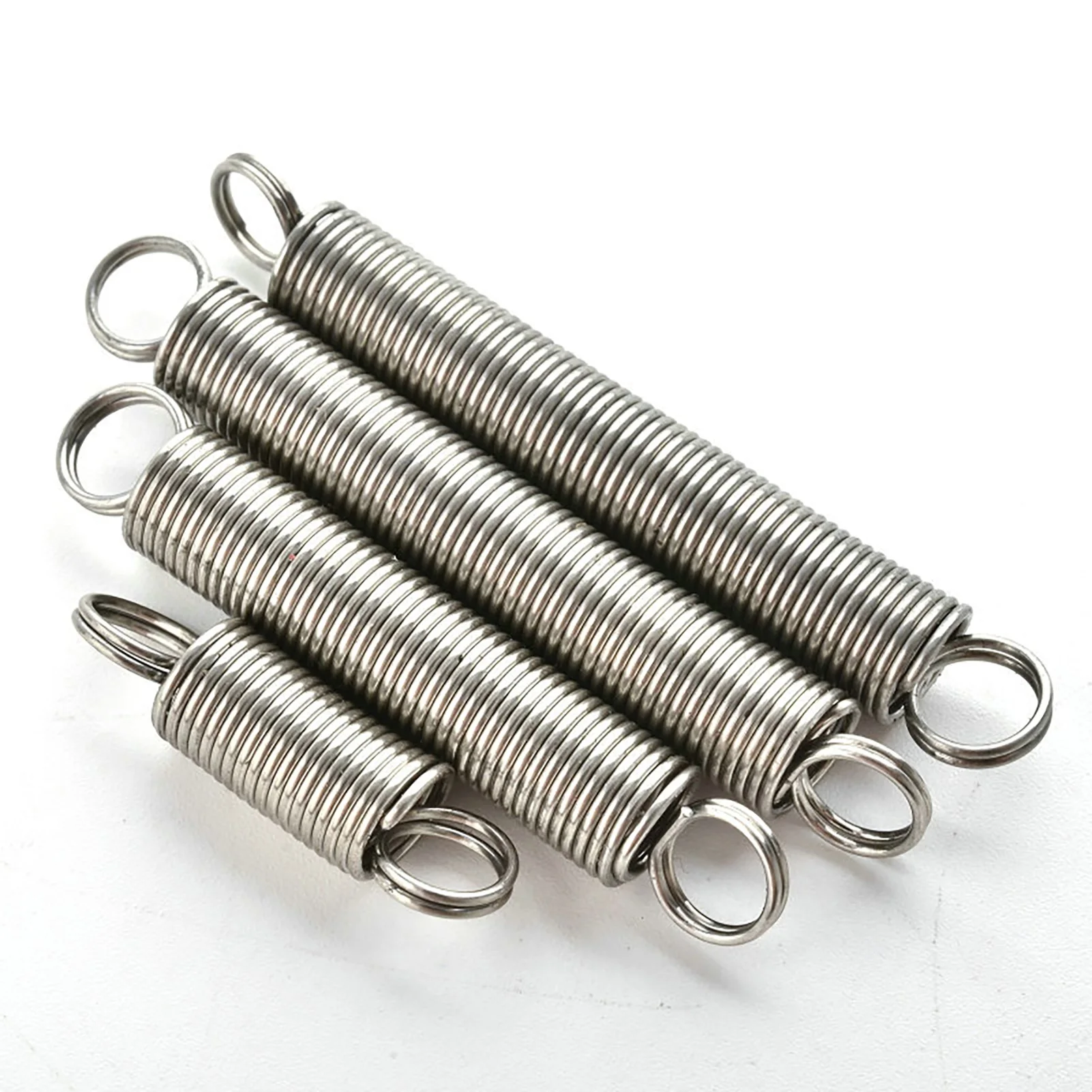 10 Pieces, 0.3mm Wire Diameter, 3mm Outer Diameter, 10-60mm Length Dual Hook Expansion Tension Spring 304 Stainless Steel
10 Pieces, 0.3mm Wire Diameter, 3mm Outer Diameter, 10-60mm Length Dual Hook Expansion Tension Spring 304 Stainless Steel