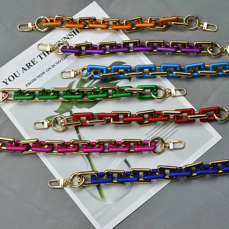 High Quality Acrylic chain Color Women Acrylic Shoulder Bag Strap Chic Solid Color Or Mix Color Messenger Handbags Belts
High Quality Acrylic chain Color Women Acrylic Shoulder Bag Strap Chic Solid Color Or Mix Color Messenger Handbags Belts
