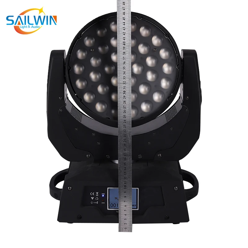 Sailwin сценический светильник 36x18 Вт 6in1 RGBAW УФ светодиодный зум мыть Moving головной DJ