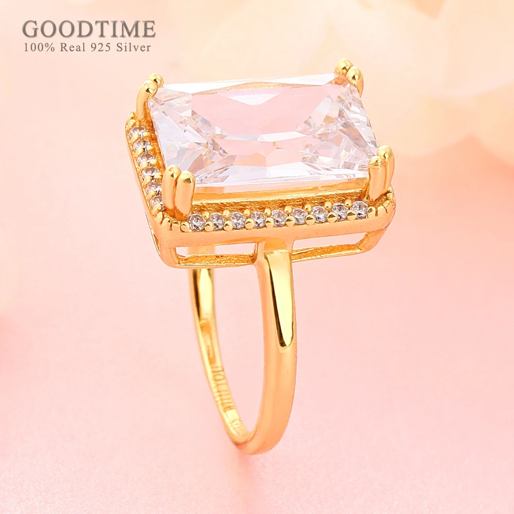 Luxury Ring For Women Pure 100% 925 Sterling Silver Ring Gold Color Zirconia Rhinestone Rings Jewelry Accessories For Love Gift
Luxury Ring For Women Pure 100% 925 Sterling Silver Ring Gold Color Zirconia Rhinestone Rings Jewelry Accessories For Love Gift