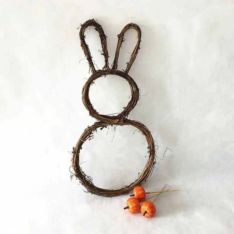 DIY Rattan Bunny Rabbit Wreath Garland Door Window Wall Hanging Ornament Christmas Easter Decor
DIY Rattan Bunny Rabbit Wreath Garland Door Window Wall Hanging Ornament Christmas Easter Decor