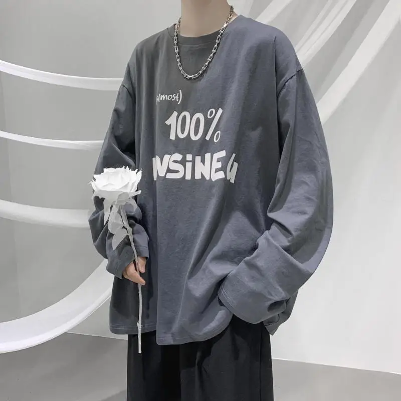 Japanese-style Long-sleeved T-shirt Men's Bottoming Spring And Autumn Thin Tops Oversized Tide Brand Loose Autumn Sweater
Japanese-style Long-sleeved T-shirt Men's Bottoming Spring And Autumn Thin Tops Oversized Tide Brand Loose Autumn Sweater