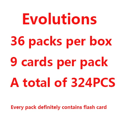 324PCS Various Style Animal Toy Boxed Evolutions English Card
324PCS Various Style Animal Toy Boxed Evolutions English Card
