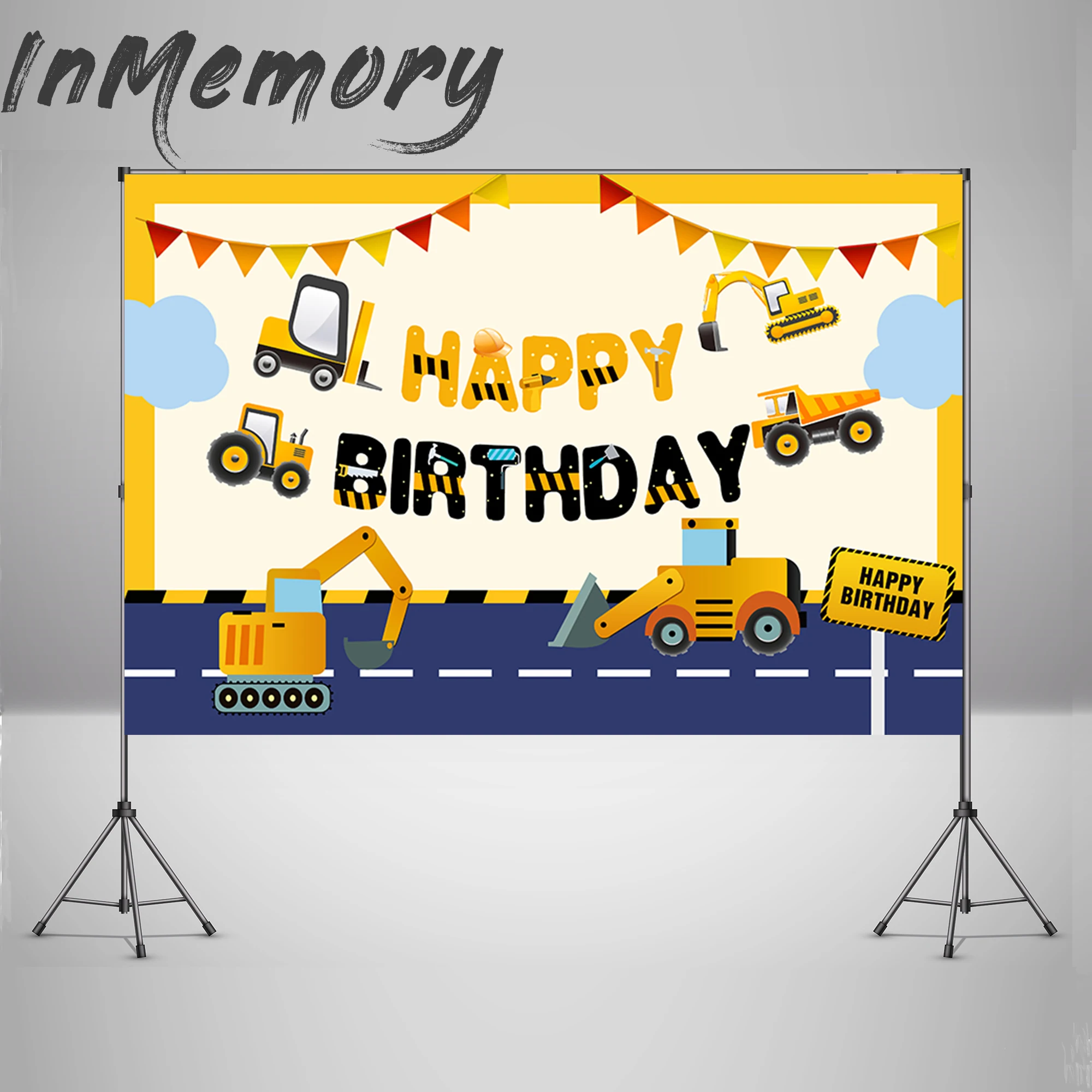 Excavator Photography Background Kids Baby Shower Construction Birthday Party Banner Booth Backdrop Photo Studio
Excavator Photography Background Kids Baby Shower Construction Birthday Party Banner Booth Backdrop Photo Studio