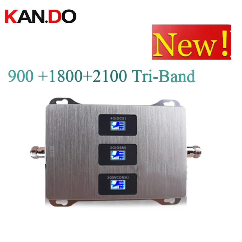 

900 1800 2100 mhz Cell Phone Booster Tri Band Mobile Signal Amplifier 2G 3G 4G LTE Cellular Repeater GSM DCS WCDMA
