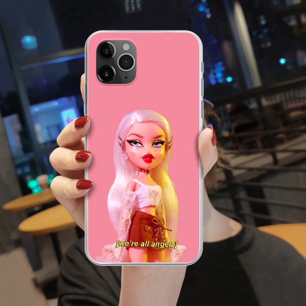 Bratz cute cartoon doll girl Phone Case cover For iphone 5 5S 6 6S PLUS 7 8 12 mini X XR XS 11 PRO SE 2020 MAX transparent 
Bratz cute cartoon doll girl Phone Case cover For iphone 5 5S 6 6S PLUS 7 8 12 mini X XR XS 11 PRO SE 2020 MAX transparent