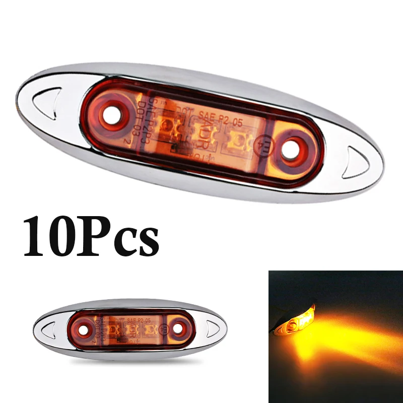 Parts Side Marker Lights 10pcs Kit Clearance Truck Trailer Amber Waterproof Luminous
Parts Side Marker Lights 10pcs Kit Clearance Truck Trailer Amber Waterproof Luminous