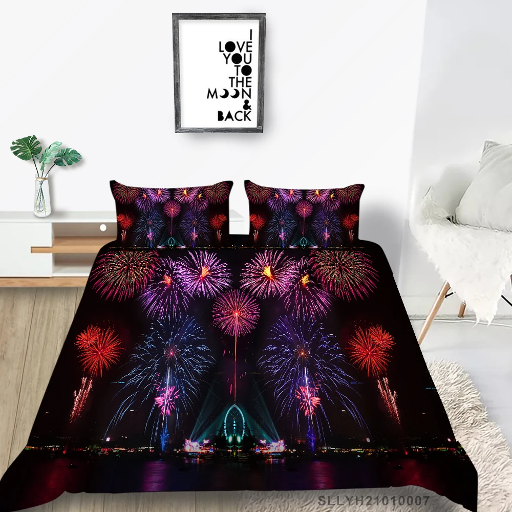 King Size Bedding Set Gorgeous Fireworks 3D Beautiful Duvet Cover Queen Full Twin Single Double Orange Bed Set Creative
King Size Bedding Set Gorgeous Fireworks 3D Beautiful Duvet Cover Queen Full Twin Single Double Orange Bed Set Creative